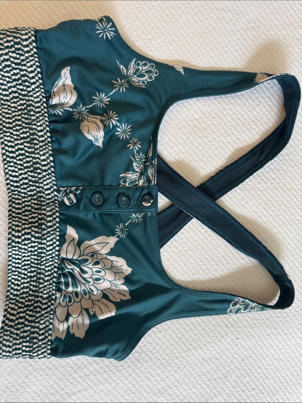 Free People Movement floral sports bra
